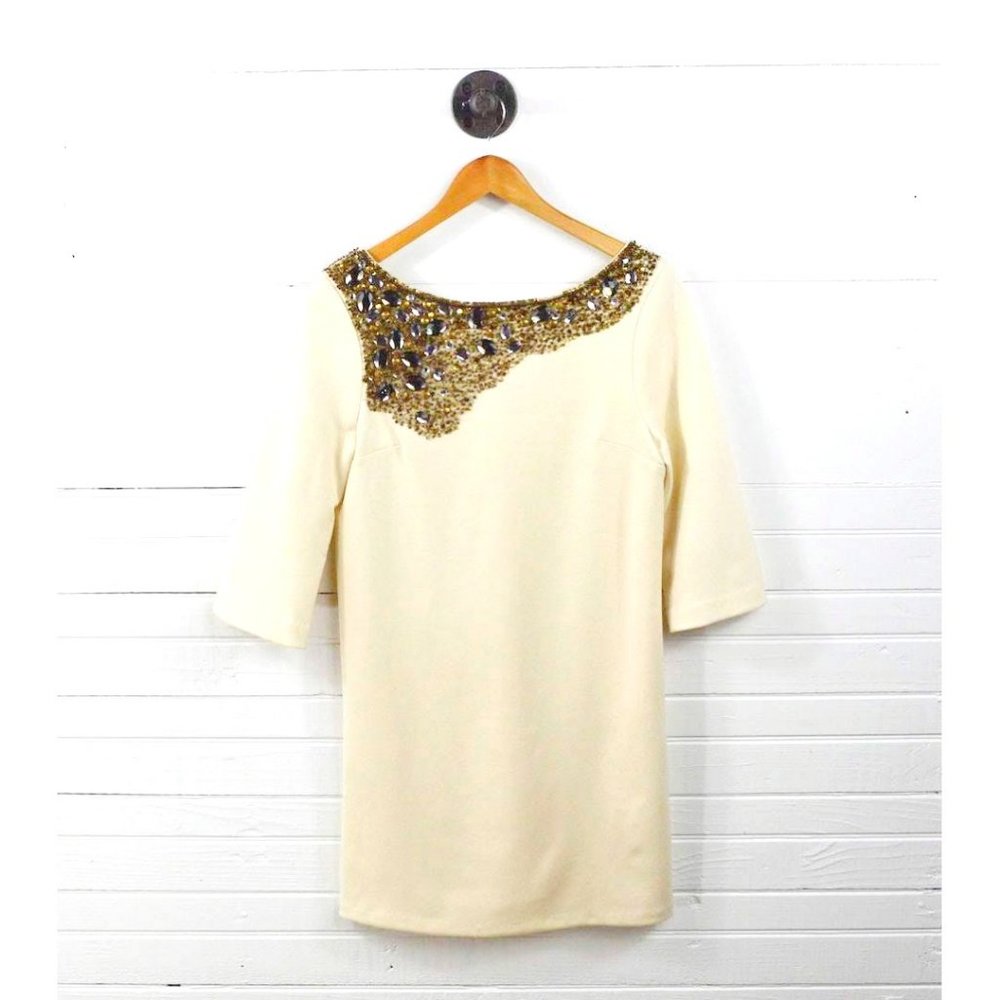 Elijah Embellished Wool Mini Dress #138-15